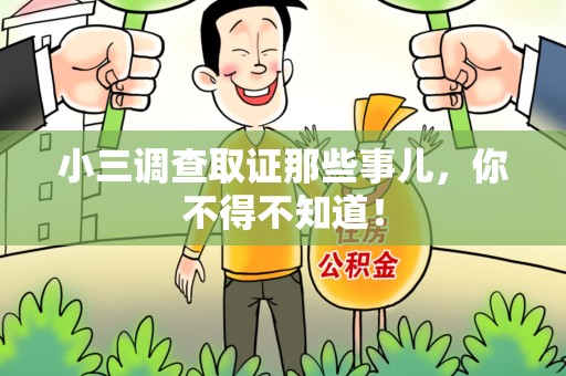 宁都小三调查取证那些事儿，你不得不知道！