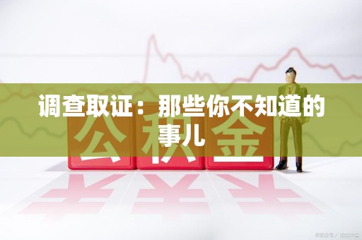 宁都调查取证：那些你不知道的事儿