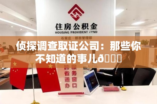 宁都侦探调查取证公司：那些你不知道的事儿😎